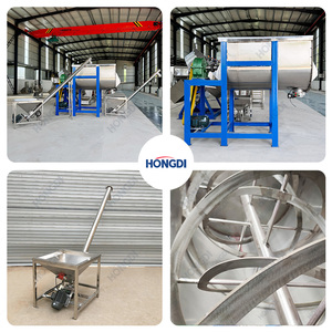 Mezclador de cinta en forma de U con soporte de acero al carbono y 1 tornillo transportador, sistema industrial de mezcla de polvo para fábrica de mortero seco - Product Image 5