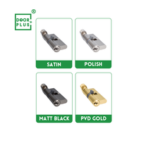 Doorpuls CE Euro Profile Serrure cylindrique de porte simple avec bouton BS EN 1303 Laiton massif résistant au feu 60mm Backset