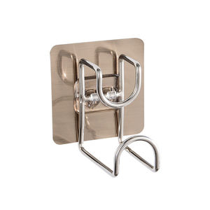 Wall Mount Basin <b>Hook</b> Self Adhesive Metal Space Saving Storage Rack For Bathroom Tableware Single <b>Hook</b> Simple Design - Product Image 4