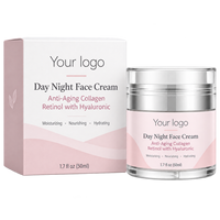 Krim Wajah Kolagen Retinol Hyaluronic Profesional Premium Alami Lembut Efektif Anti-Penuaan Siang Malam dari Pabrik
