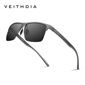 Veithdia Men's Square Sunglasses Aluminum Magnesium <b>Frame</b> Polarized TAC Lenses UV400 Anti Glare Driving Fishing Outdoor Sports - Product Image 1