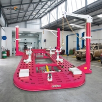 Promotion : Banc de redressage de carrosserie automobile robuste avec système de traction hydraulique pour la réparation de collisions