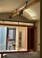 Persianas Venecianas de Madera de Tilo Macizo de Primera Calidad, Diseño Moderno, Contraventanas para Ventanas de Cocina, Apertura Horizontal, Protección de la Privacidad