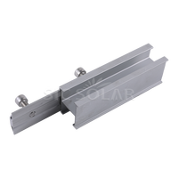 Connecteur de rail solaire en aluminium pour système de montage de panneaux solaires photovoltaïques sur toit métallique
