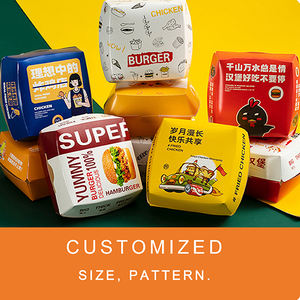 Cajas Rígidas de Papel Kraft Reciclable para <span class=keywords><strong>Hamburguesas</strong></span> de Pollo y Aperitivos con Laminación de Aluminio, Flexografía, Relieve y Formas Personalizadas - Product Image 6