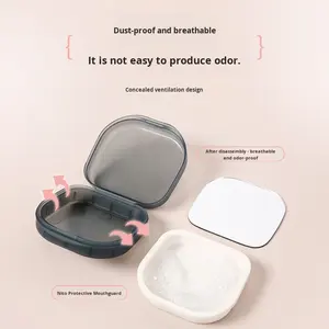 Scatola di immagazzinaggio efficiente della pillola per apparecchi dentali portatili e compatti per protesi invisibile - Product Image 4