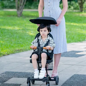 Artefact de marche pour bébé de haute qualité en gros peut être transformé en voiture de torsion pour enfants 2-en-1 poussette pour enfants