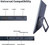 Monitor Portátil de 18.5 Pulgadas, 100Hz, 1080P FHD, Panel IPS, Tipo-C, 100% SRGB, Altavoces Duales, Soporte VESA para Laptops/Teléfonos/PS4/PS5