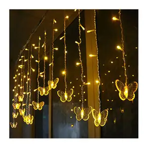 LED Butterfly Icicle Light Curtain Fairy Light 8 Model 3M Bedroom Wedding Christmas Tree Light Top-ranking