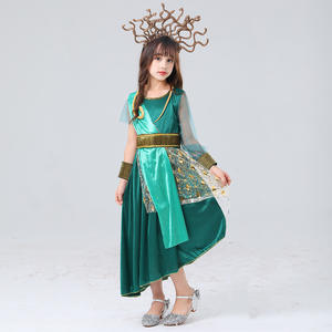 <span class=keywords><strong>Mythologie</strong></span> <span class=keywords><strong>grecque</strong></span> antique Gorgone Medusa Costume pour enfants Halloween Party Cosplay Costume et robe pour filles TV Character Inspired - Product Image 2