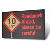 Panneau de signalisation routière VMS extérieur avec affichage programmable de la limite de vitesse pour les zones de travaux routiers