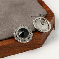 Boutons de vêtements en alliage avec logo personnalisé, boutons ornés de diamants, boutons résistants à l'usure pour jeans, vestes, robes, polos
