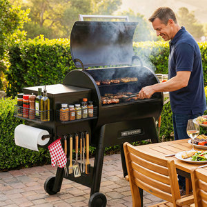 Estante Magnético para Especias con Ganchos y Soporte para Toallas de Papel para Parrilla <span class=keywords><strong>Traeger</strong></span>, Refrigerador Lateral y Almacenamiento en Lavadora - Product Image 5