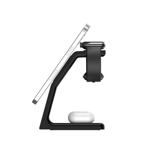 Adolph Chargeur sans fil 3-en-1 Type-C 15W QC3.0 Sortie d'alimentation rapide à aspiration magnétique pour téléphones portables et écouteurs Entrée 9V/2A - Product Image 2