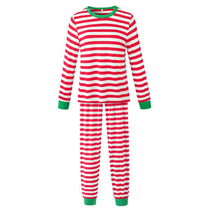 Pijama de Natal confortável unisex Quick Dry tecido de malha cintura elástica encerramento O-Neck <span class=keywords><strong>Family</strong></span> Style Outono para mulheres - Product Image 6