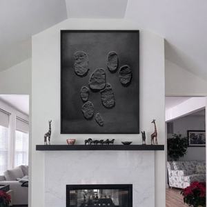 Arte Abstracto Hecho a Mano al por Mayor, Arte Decorativo Texturizado en 3D para Sala de Estar, Envío Rápido, Pintura al Óleo para Colgar - Product Image 1