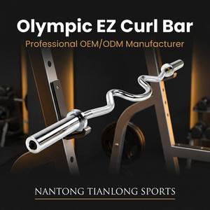 <span class=keywords><strong>Barre</strong></span> de musculation rotative <span class=keywords><strong>EZ</strong></span> <span class=keywords><strong>Curl</strong></span> en acier massif pour gymnastique, facile à utiliser, vente en gros directe usine - Product Image 3