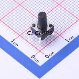 TC-6610-9.5-160G Tactile Switch Through hole-4P,6x6mm Switch Single Pole Single Throw Round Button 1.6N Through Hole - Product Image 1