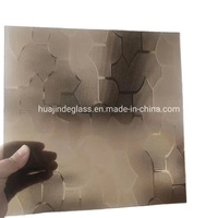 Flora Nashiji Mistlite Karatachi 4mm Dimand Flauta de vidrio estampado transparente Estructura sólida para uso industrial al aire libre