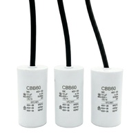 CBB60 Betriebskondensator 450V, 10µF, 50/60Hz mit Kabel für Waschmaschine und Pumpe, Unterstützt Kleinserien-Anpassung