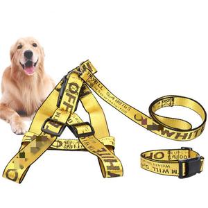 トップセール高級耐久性ナイロン犬ハーネス屋外ウォーキングペットカラーセット - Product Image 3