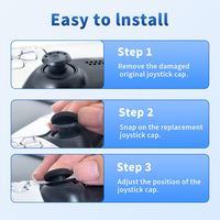 Capuchons de remplacement antidérapants pour joysticks de manettes PS5 PS4, capuchons de pouce pour manettes Dual Sense Dualsense Edge