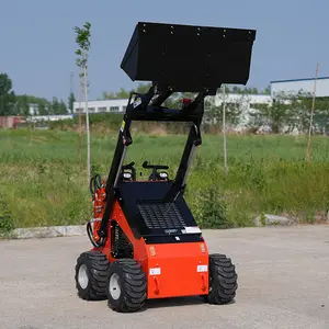 Mini carregador skid steer neve ventilador ce certificated mini skid steer loader novo 300kg mini skid steer