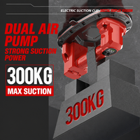 Ventouse électrique industrielle professionnelle à double pompe à air, capacité de levage de 300 kg, pour la manipulation de carreaux de céramique et de verre