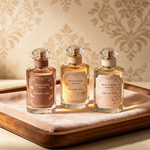 Étiquettes autocollantes personnalisées de luxe pour parfums, résistantes à l'huile et à l'alcool, en vinyle imperméable, avec logo imprimé, adhésives - Product Image 1