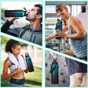 Botella de <span class=keywords><strong>Agua</strong></span> Aislada al Vacío de Acero Inoxidable con Logotipo Personalizado, Multicolor, 360ml-2000ml, Boca Ancha, Termo para Camping y Actividades al Aire Libre - Product Image 6