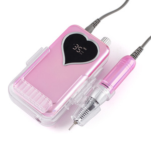Perceuse à ongles électrique sans fil 45W, 35000 tr/min, rechargeable, portable, rose, pour manucure et pédicure, machine à limer pour salon, kit de perceuse à ongles - Product Image 6