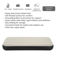 Lit de camping en plein air de haute qualité matelas pneumatique gonflable pliant lit pneumatique floqué de taille unique pour une utilisation intérieure et extérieure