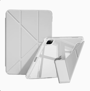 Custodia per iPad Y-Fold Pro trasparente con 5 slot per penna per <span class=keywords><strong>tablet</strong></span> <span class=keywords><strong>Apple</strong></span> da 11 pollici 10.9 9a generazione 13 <span class=keywords><strong>Cover</strong></span> - Product Image 1