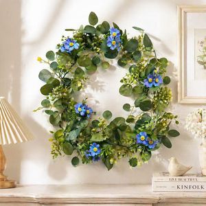 Plantes fleuries artificielles, guirlande d'eucalyptus en soie de 100 cm à 200 cm, décoration de mariage, verdure - Product Image 2
