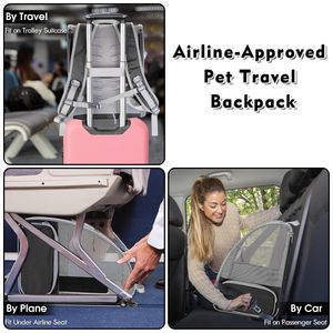 Kediler köpekler için taşınabilir nefes küçük evcil hayvan sırt çantası üç çıkışları naylon kumaş açık seyahat için sahip hayvan desen - Product Image 6