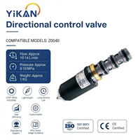 Vanne de commande directionnelle Z0040 pour pièces d'excavateur compatible avec YN35V00052 F1 KDRDE5K-31KOBELCO SK200-8/250