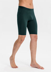 Pantalones Cortos Deportivos de Compresión para Hombre, Cintura Media, Secado Rápido, Impermeables, para Yoga, Playa, Cierre Elástico, Diseño Sólido, Estilo Urbano - Product Image 4