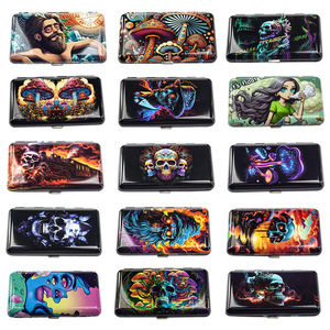 New vuông kim loại thuốc lá trường hợp hộp lưu trữ tùy chỉnh hình nón Ống trường hợp - Product Image 2