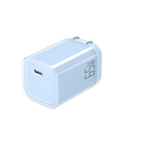 Nuevo Clear Case PD 65W Cargador GaN Cargador portátil Adaptador de pared EE. UU. Enchufe DE LA UE Tipo C 65W Cargador súper rápido