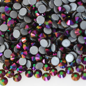 Grosir SS6 SS10 SS16 SS20 SS30 berlian imitasi Strass bulat berlian imitasi Hotfix kristal Ab kaca Flatback massal berlian imitasi untuk garmen - Product Image 4