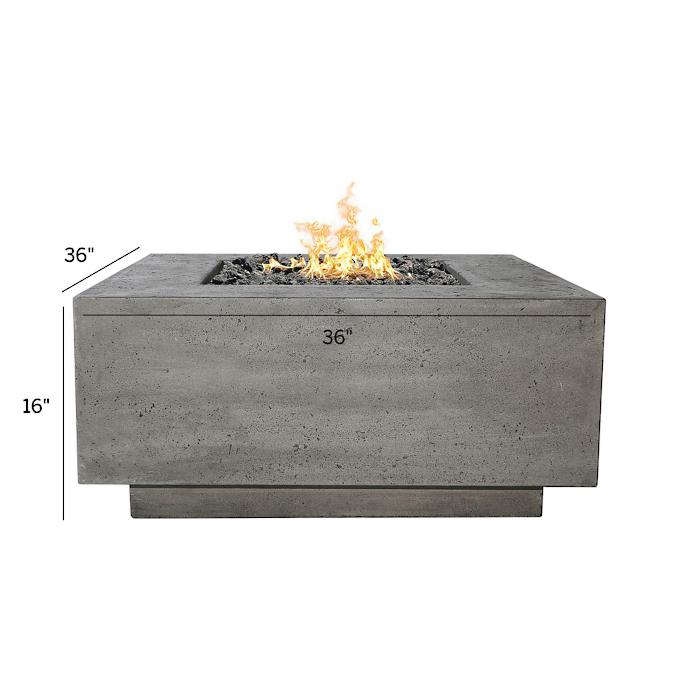 outdoor fire pit table garden set natural gas propane table top square fire table
