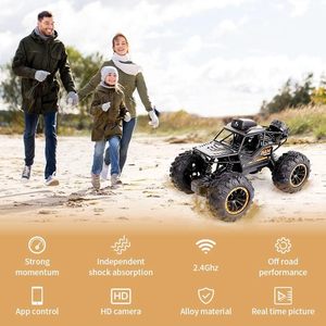 Coche RC de Aleación de Metal EPT 1:18 2.4G, Cámara HD 720P WIFI FPV, Control Remoto, SUV Acrobático, Juguetes de Escalada con Control por Radio - Product Image 2