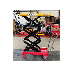 Portable Manual Hydraulic <b>Platform</b> Movable Small Scissor Lift Table for Sale - Product Image 1