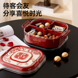 Good Life Food Storage Box 2 Tier With Lid For Snacks And Fruits Desktop Use - Product Image 5