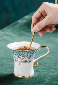 ชุดกาแฟเซรามิกเคลือบเงาสไตล์ยุโรปขายดีสำหรับจิบชายามบ่าย - Product Image 6