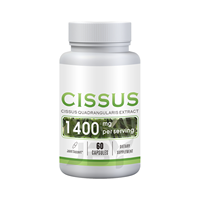 Capsules de Cissus Quadrangularis 1400mg de la marque privée JBY Factory, complément pour adultes, santé des articulations, sans gluten