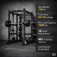 Rack de musculation robuste QS avec barre de traction