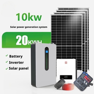 Kit Solar Doméstico de 10KW Fuera de la Red, Almacenamiento de Litio MPPT, Paneles Monocristalinos, Doble Voltaje 110V 220V, CE, Garantía de 10 Años - Product Image 1
