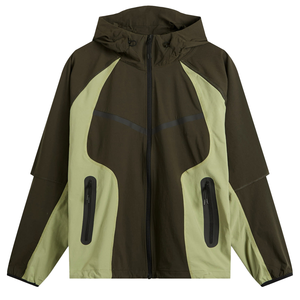 Blouson Bomber Homme Imperméable et Coupe-Vent en Polyester et Nylon avec Blocs de Couleurs et Fermeture Éclair – Idéal Printemps - Product Image 2