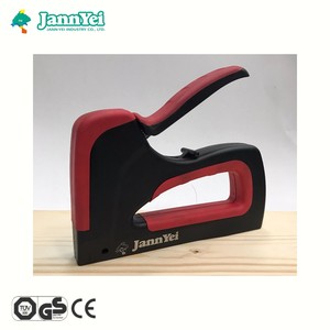 Cable Tacker Staple Gun JY806 Manual Power Source <b>Framing</b> Nail Gun Soft Rubber Handle Black+Red 40000 - Product Image 2